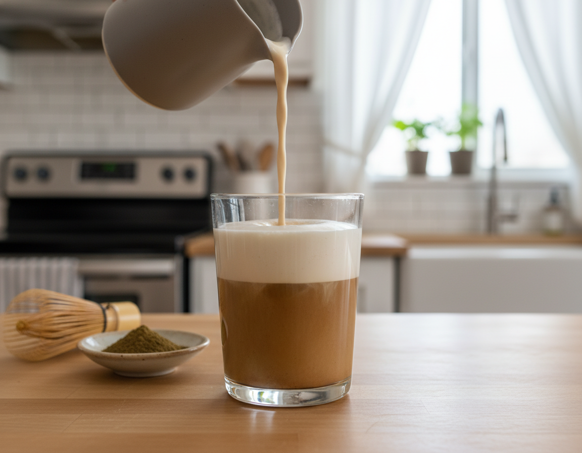 Houjicha Latté z praženého čaje - Skvělá alternativa klasické kávy
