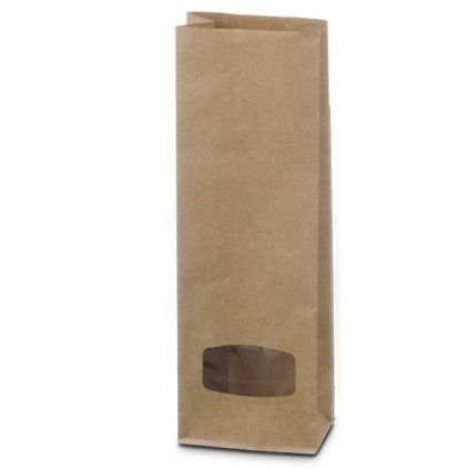 Sáček přírodní s okénkem 50–100 g (Varianta Sáček přírodní 10ks)
