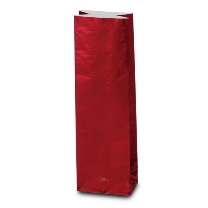 Sáček červený 200–250 g, třívrstvý, skládané dno (Varianta Sáček červený 10ks)