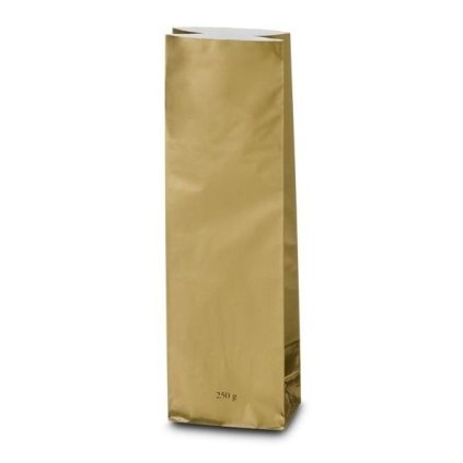 Sáček zlatý 200–250 g (třívrstvý, skládané dno) (Varianta Sáček zlatý 10ks)