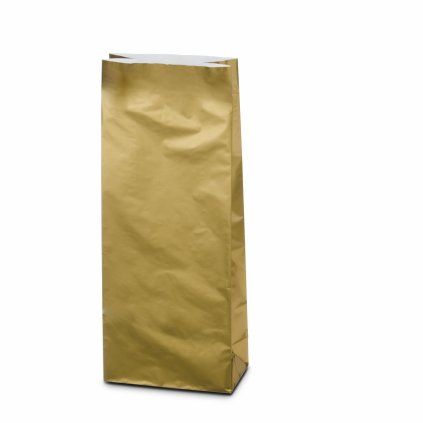 Sáček zlatý 1kg – třívrstvý bez hliníku, skládané dno (Varianta Sáček zlatý 100ks)