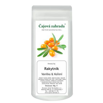 Rakytník & Vanilka & Koření – ovocný sypaný čaj (Varianta ovocný čaj 1000g)