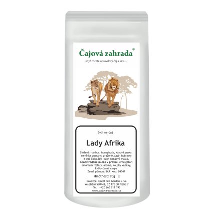 Rooibos Lady Afrika – moccově krémová směs s guaranou (Varianta rooibos čaj 500g)