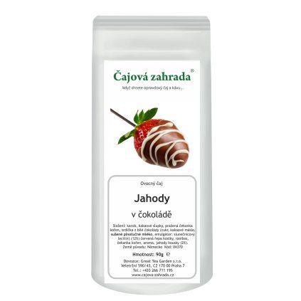 Jahody v čokoládě – ovocný sypaný čaj (Varianta ovocný čaj 1000g)