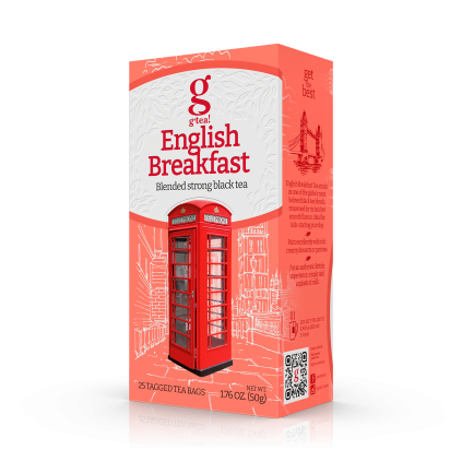 Černý čaj English Breakfast Tea G Tea - 25 sáčků