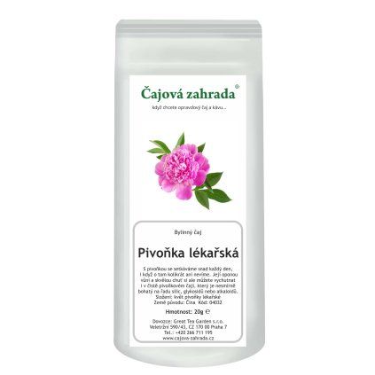 Pivoňka lékařská - bylinný čaj