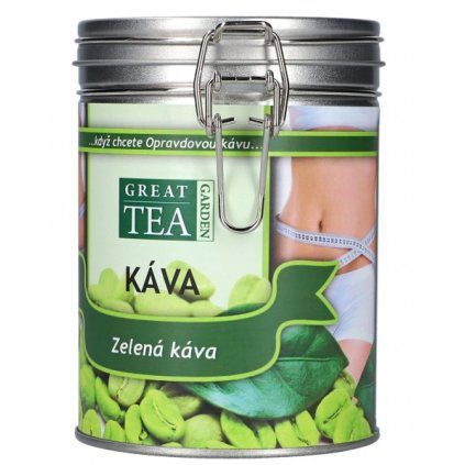Zelená káva v dóze