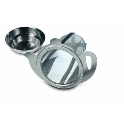 Nerezové sítko na čaj Duo Konvička Teapot_Čajová zahrada