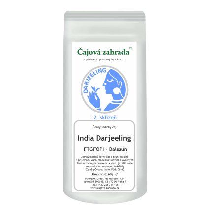 India Darjeeling FTGFOPI Balasun – černý čaj (Varianta černý čaj 500g)