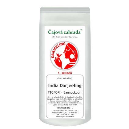India Darjeeling FTGFOPI Bannockburn – černý čaj (Varianta černý čaj 1000g)