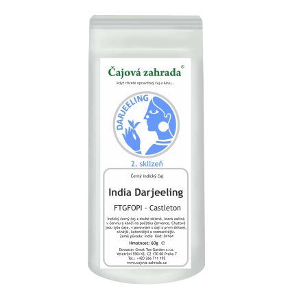 India Darjeeling FTGFOPI Castleton – černý čaj (Varianta černý čaj 60g)