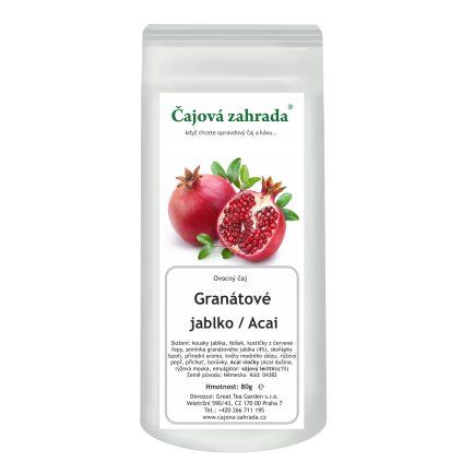Granátové jablko & Acai – ovocný sypaný čaj (Varianta ovocný čaj 80g)