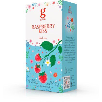 3534 cerny ochuceny caj raspberry kiss malina