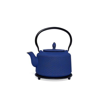 3987 litinova konvice weida modra 1400ml s podlozkou