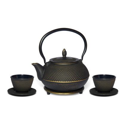 3999 japonska litinova souprava arare zlata 1200ml