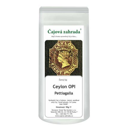 Ceylon OPI Pettiagalla – černý čaj (Varianta černý čaj 500g)