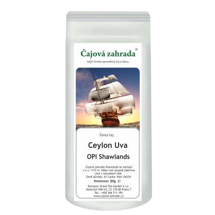 Ceylon OPI Shawlands – černý čaj z oblasti Uva (Varianta černý čaj 500g)