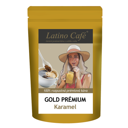 Latino Café ® Instant GOLD Karamel – rozpustná káva (Varianta Gold instant 1kg)