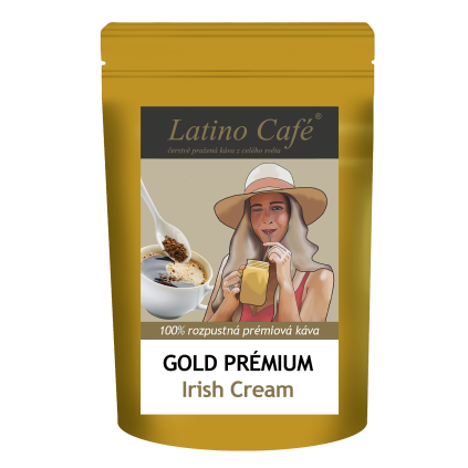 Latino Café Instant GOLD Irish Cream – rozpustná káva (Varianta Gold instant 100g)