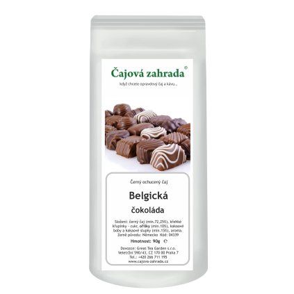 Belgická čokoláda – černý ochucený čaj (Varianta černý čaj 1000g)