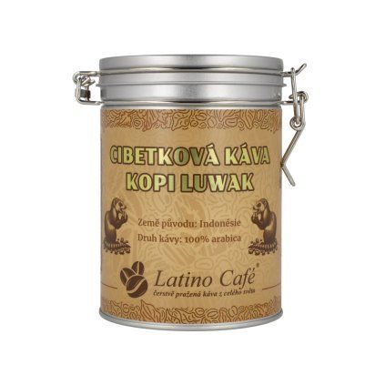 Cibetková káva Kopi Luwak v luxusní dóze (Varianta mletá 200g)