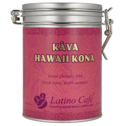 Káva Hawaii Kona v dóze – 100% Arabica Latino Café (Varianta mletá 200g)