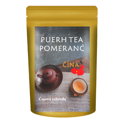Puerh Tea Pomeranč – černý ochucený puerh z Yunnanu (Varianta černý čaj 90g)