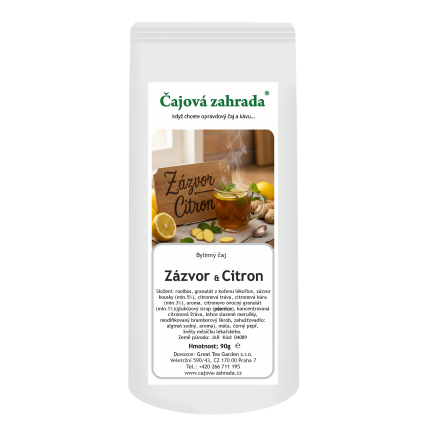 Rooibos Zázvor & Citron – sypaný sypaný čaj (Varianta rooibos čaj 1000g)