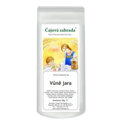 Vůně jara – černý ochucený čaj s ovocem a kořením (Varianta černý čaj 500g)