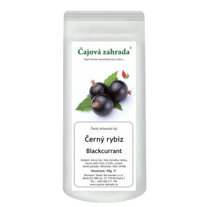 Černý rybíz – černý ochucený čaj (Varianta černý čaj 1000g)