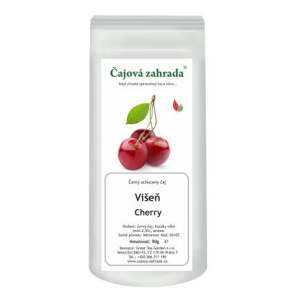 Višeň – černý ochucený čaj (Varianta černý čaj 500g)