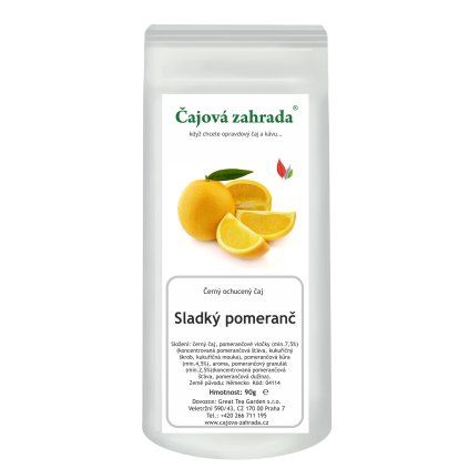 Sladký pomeranč – černý ochucený čaj (Varianta černý čaj 1000g)