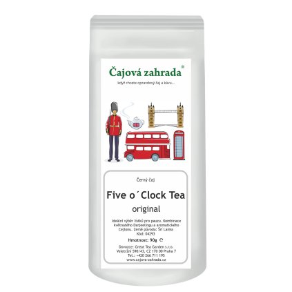 Five O’Clock Tea – čaj o páté, darjeeling & ceylon (Varianta černý čaj 500g)