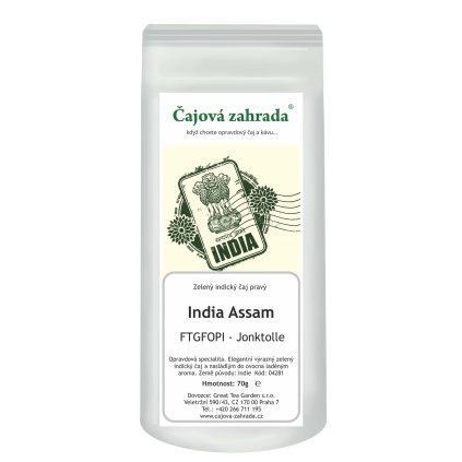 India Assam FTGFOPI Joonktollee – zelený čaj (Varianta zelený čaj 70g)