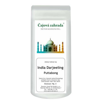India Darjeeling Puttabong Green – zelený čaj z Darjeelingu (Varianta zelený čaj 1000g)