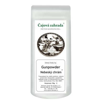 China Gunpowder Speciál – Nebeský chrám ® – zelený čaj (Varianta zelený čaj 90g)