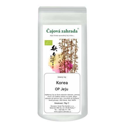Korea OP Jeju – korejský zelený čaj BIO (Varianta zelený čaj 1000g)