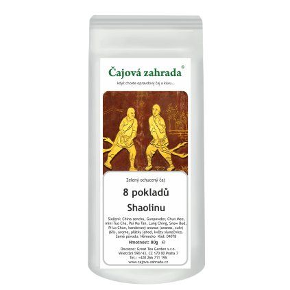 8 pokladů Shaolinu – zelený ochucený čaj (Varianta zelený čaj 1000g)