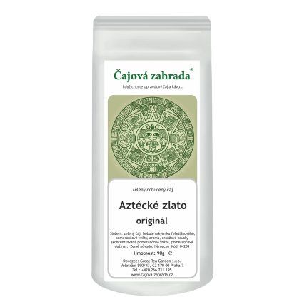 Aztécké zlato – zelený ochucený čaj (Varianta zelený čaj 500g)