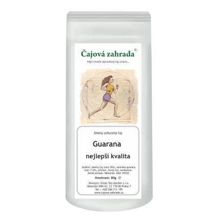 Guarana – zelený ochucený čaj s kardamomem (Varianta zelený čaj 80g)