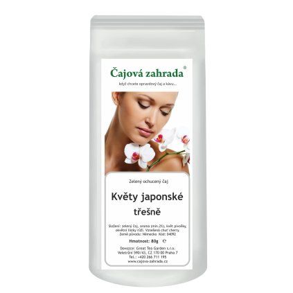 Květy japonské třešně – zelený ochucený čaj s cherry (Varianta zelený čaj 500g)