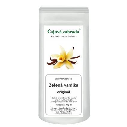 Zelená vanilka – zelený ochucený čaj (Varianta zelený čaj 1000g)