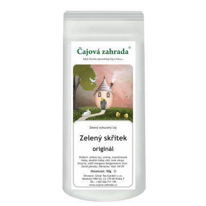 Zelený skřítek – zelený ochucený čaj (Varianta zelený čaj 500g)