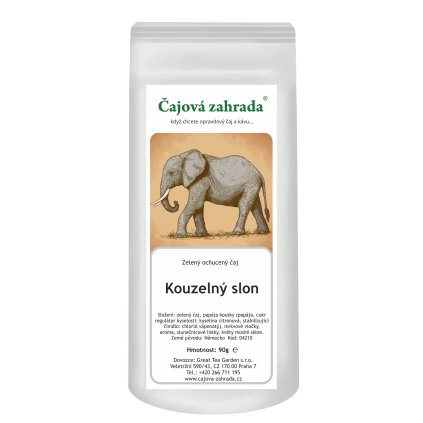 Kouzelný slon – zelený ochucený čaj (Varianta zelený čaj 500g)