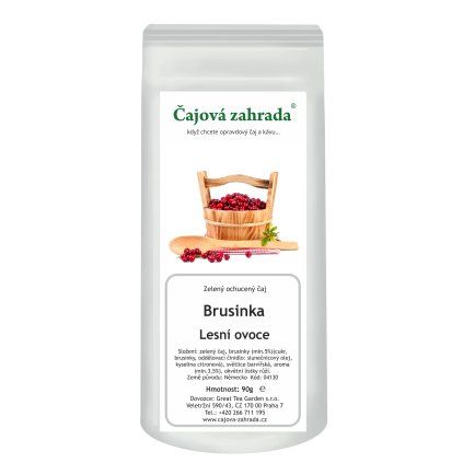 Brusinka & Lesní ovoce – zelený ochucený čaj (Varianta zelený čaj 500g)