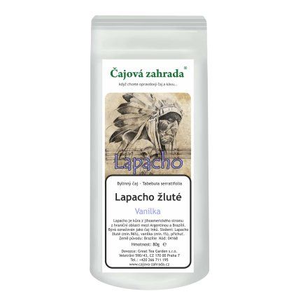 Lapacho žluté Vanilka – sypaný bylinný čaj (Varianta lapacho 500g)