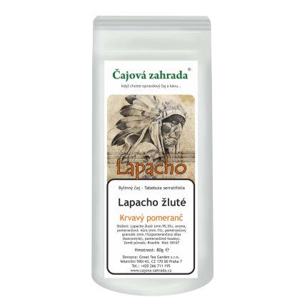 Lapacho žluté Krvavý pomeranč – sypaný bylinný čaj (Varianta lapacho 80g)