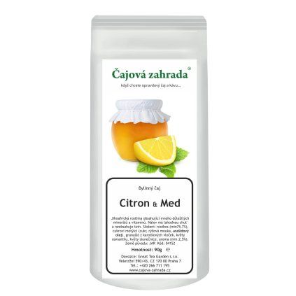Rooibos Citron & Med – sypaný čaj bez kofeinu (Varianta rooibos čaj 1000g)