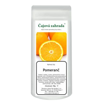 Rooibos Orange – pomerančová směs na bázi rooibosu (Varianta rooibos čaj 90g)