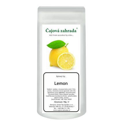 Rooibos Lemon – citronový sypaný čaj bez kofeinu (Varianta rooibos čaj 90g)